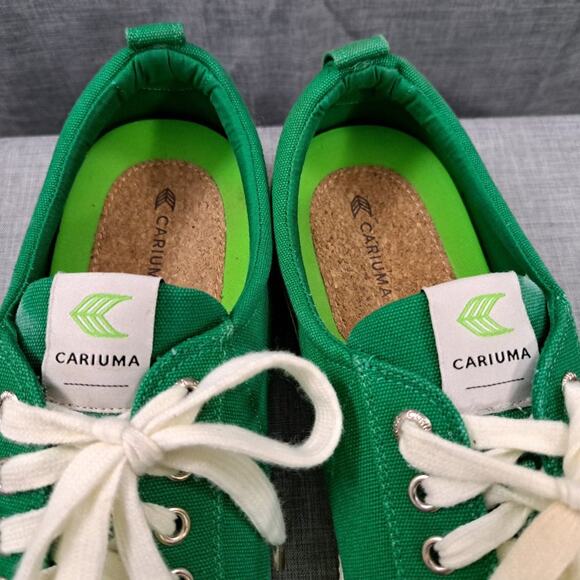 %Cariuma OCA Low Green Canvas Sustainable Sneakers Men / A 52 main image 4